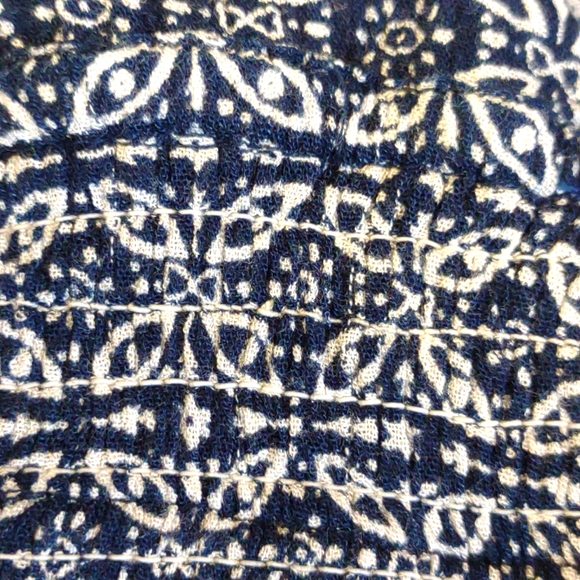 Blue/White Printed Sleeveless Maxi Dress SZ S By Lulus - Picture 10 of 10